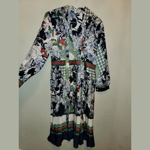 Asian inspired silk dress